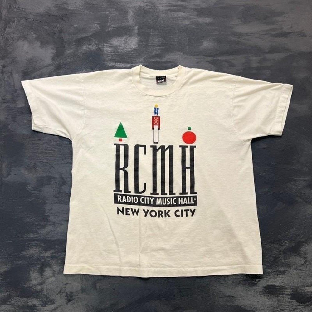 Vintage Radio City Music Hall Shirt Mens XL White 1990s New York City